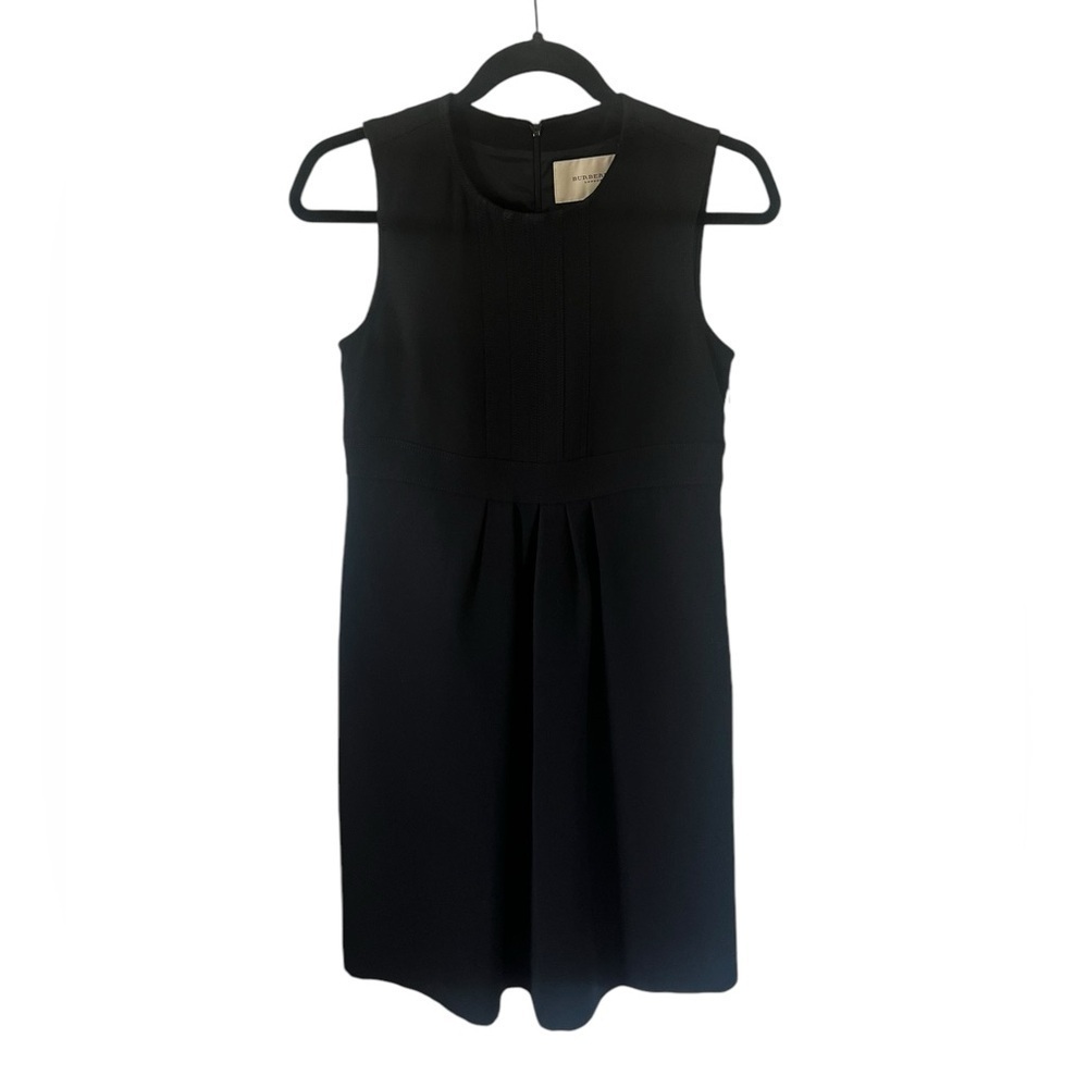 Burberry London Black Pleated Sheath Dress US4 - Picture 2 of 10